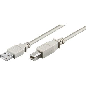 MICROCONNECT USB cable USB-A - USB-B 1.8 m wit (USBAB2)