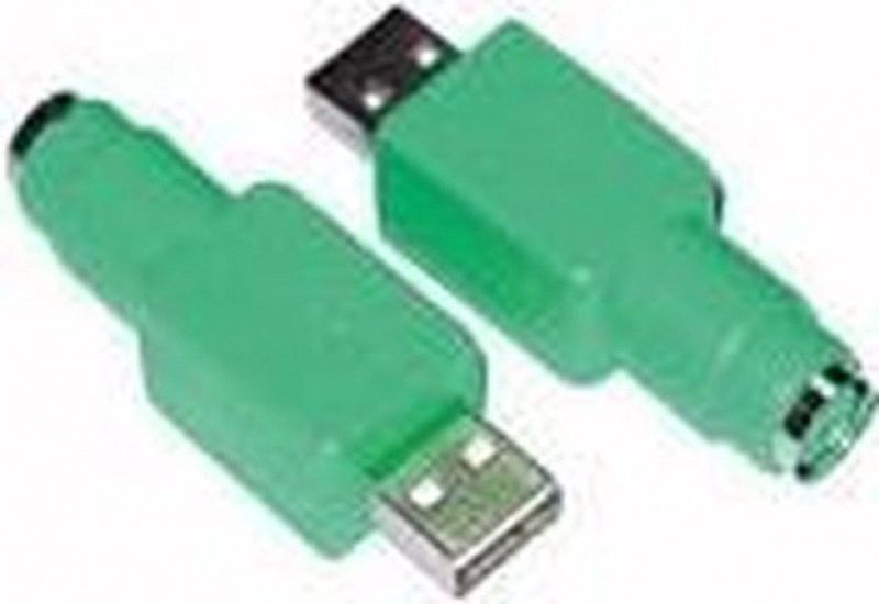 MicroConnect - Toetsenbord / Muis Adapter - USB naar PS/2 - Groen