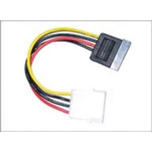 MicroConnect SATA Power 4-pins 15-polig, 0,2 m - stroomkabel (mannelijk/vrouwelijk, 0,2 m)