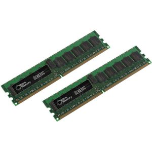 CoreParts PC5300 DDR667 ECC/REG geheugenmodule DDR (2 x 2GB), RAM Modelspecifiek, Groen