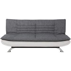 Ebuy24 - Fanny Schlafsofa in hellgrau und weissen Design.