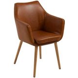 AC Design Furniture Stoel Trine, B: 58 x D: 58 x H: 84 cm, metaal, bruin