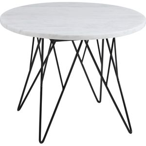 Vestbjerg - Prunus lamp table,marble tabletop Bianco
