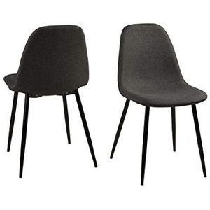 AC Design Furniture eetkamerstoel B: 44,5 x T:56 x H: 84 cm grijs