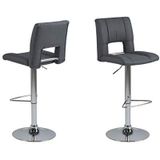 ACTONA GROUP Barhocker »Sylvia Barstuhl, Höhenverstellbar, Chrom,«, Trompetenfuß, Gasfeder, drehbar, vertikale Nähte, 2er-Satz