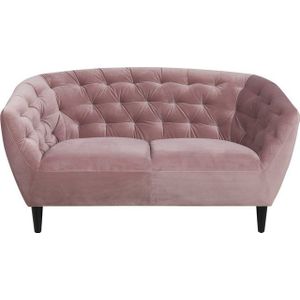 ACTONA GROUP 2-Sitzer »Ria Sofa, Couch, Doppelsofa, Loveseat,«, Samtstoff, Massivholz-Beine, Taschenfederkern, Tufting, mit Armlehnen