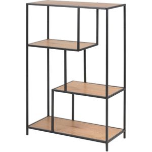 Honkytonk - Boekenkast - Wild Eiken - Asymmetrisch - 114cm