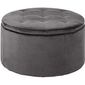 AC Design Furniture Rocco Ottomane, textiel, grijs, L W: 60 x H: 35 cm