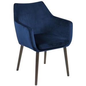 AC Design Furniture Armstoel Trine, B: 58 x D: 58 x H: 84 cm, metaal, blauw