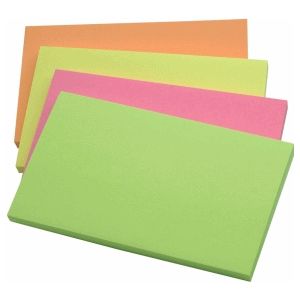 Connect Haftnotizen 76x127mm Intensivfarben sortiert VE=12x80 Blatt