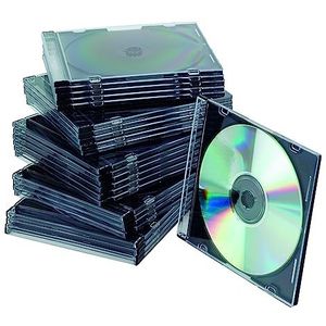 Q-Connect - CD/DVD-hoesjes Slim-Case - 25 Stuks - Kunststof