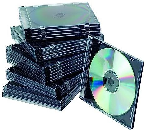 Q-Connect CD/DVD-hoesjes Slim-Case (25 stucks), Optische media-accessoires