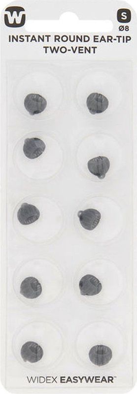 Widex - Instant Round - Oortip Rond - 8 mm - Dubbele Ontluchting