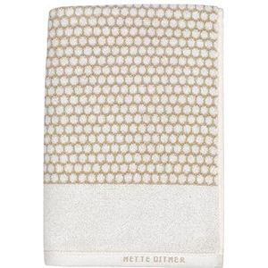 Handdoek Mette Ditmer Grid Sand / Off-White (50 x 100 cm)