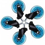 L33T Gaming 160529 3inch Rubber Casters, Blue, 5pcs