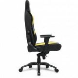 L33T Gaming HQ Bureaustoel, extra brede zitting, ergonomische directiestoel met lendensteun, leren bekleding, verstelbare bureaustoel, E-Sports gamingstoel, zwart