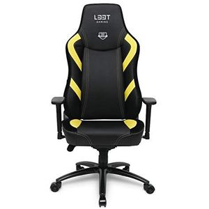 L33T Gaming 160442 E-Sport Pro Excellence (L) (PU) Black - Yellow decor, PU leather, Gas-lift