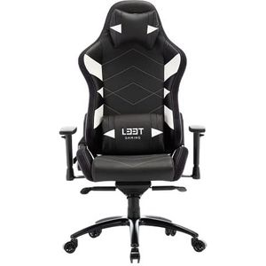 L33T Gaming - Gaming-stoel Elite V4, zwart en wit