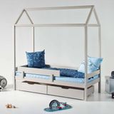 Hoppekids ECO Comfort Huisbed, 70x160cm, Duif Grijs