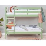 Hoppekids Etagenbett "ECO Comfort Kinderbett 90x200 oder 70x160 aus Massivholz in 4 Farben", TÜV, FSC und Nordisches Umweltzeichen – wahlweise mit Matratzen