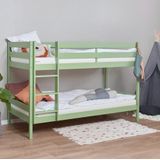 Hoppekids Etagenbett "ECO Comfort Kinderbett 90x200 oder 70x160 aus Massivholz in 4 Farben", TÜV, FSC und Nordisches Umweltzeichen – wahlweise mit Matratzen