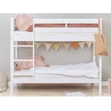 Hoppekids Etagenbett "ECO Comfort Kinderbett 90x200 oder 70x160 aus Massivholz in 4 Farben", TÜV, FSC und Nordisches Umweltzeichen – wahlweise mit Matratzen