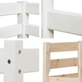 Hoppekids Etagenbett "ECO Comfort Kinderbett 90x200 oder 70x160 aus Massivholz in 4 Farben", TÜV, FSC und Nordisches Umweltzeichen – wahlweise mit Matratzen