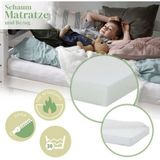 Hoppekids Etagenbett "ECO Comfort Kinderbett 90x200 oder 70x160 aus Massivholz in 4 Farben", TÜV, FSC und Nordisches Umweltzeichen – wahlweise mit Matratzen