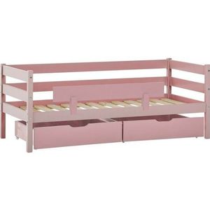Hoppekids Einzelbett »ECO Comfort Kinderbett, Kiefer Massivholz, Jugendbett inkl. Rollrost«, 70x160 cm, wahlweise in verschieden Farben/ Matratze/ Absturzsicherung