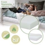 Hoppekids Einzelbett "ECO Comfort Kinderbett, Kiefer Massivholz, Jugendbett inkl. Rollrost", 70x160 cm, wahlweise in verschieden Farben/ Matratze/ Absturzsicherung