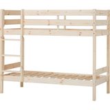 ECO Comfort stapelbed 70x160 cm met lattenbodem, natuurlijk hout, ECO-gecertificeerd FSC-hout, Massief Grenenhout, Lak op Waterbasis, Gemaakt in de EU, 10 jaar Fabrieksgarantie