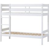 ECO Comfort stapelbed 70x160 cm met lattenbodem, wit, ECO-gecertificeerd FSC-hout, Massief Grenenhout, Lak op Waterbasis, Gemaakt in de EU, 10 jaar Fabrieksgarantie