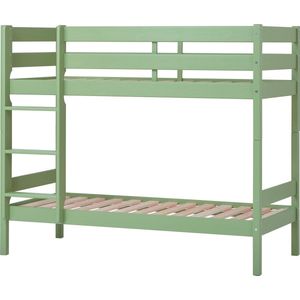 ECO Comfort - Stapelbed - Bleekgroen - Massief Grenenhout - ECO-gecertificeerd