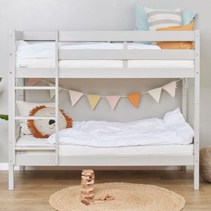 ECO - Comfort Stapelbed - Grijs - Massief Grenenhout - ECO-gecertificeerd