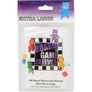 Extra Grote Boardgame Sleeves (65x100mm) - PVC-vrij - Geschikt voor diverse spellen zoals Abyss en 7 Wonders - 100 sleeves per pakje