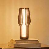 Lamp met LED Verlichting, Oplaadbaar, Gerookt Eiken - Eva Solos-sLight