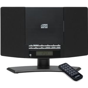 Denver Radio CD Speler - Wandmontage - FM Radio - Wekkerradio - 20 Voorkeuzezenders - AUX - MC5220B