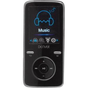 Denver MP3 speler met Oortjes - MP4 Speler 4GB - Micro SD - MPG4054NR - Zwart