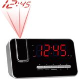 Denver - CRP618 - Wekkerradio - Zwart - Digitale FM Radio met Projectie