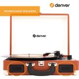 Denver Platenspeler - Ingebouwde Speakers - Incl. PC Software - Auto-stop - Retro - VPL120 - Bruin