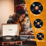 Denver Platenspeler - Ingebouwde Speakers - Incl. PC Software - Auto-stop - Retro - VPL120 - Bruin