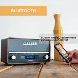 DENVER - DAB36 - DAB Radio - Bruin - Hout - Bluetooth
