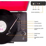 Denver Platenspeler - Ingebouwde Speakers - Incl. PC Software - Auto-stop - Retro - VPL120 - Zwart