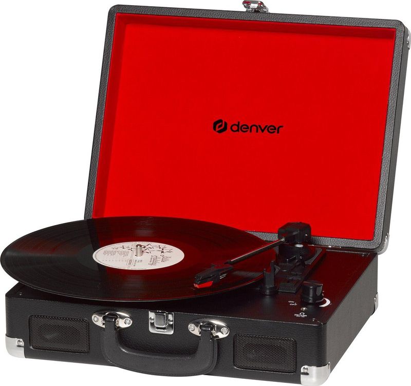 Denver Platenspeler - Ingebouwde Speakers - Incl. PC Software - Auto-stop - Retro - VPL120 - Zwart