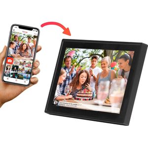 Denver - Frameo PFF-1011 - Digitaal Fotolijstje - Zwart - 10,1 inch - 1280 x 800 pixels