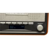 DENVER - DAB18 - DAB Radio - Bruin - Hout - Retro Design