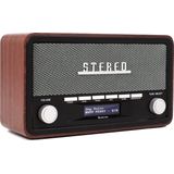 Denver DAB Radio - Retro Radio - Bluetooth - DAB+/ FM - Dimbaar - Batterijen & Netstroom - DAB18