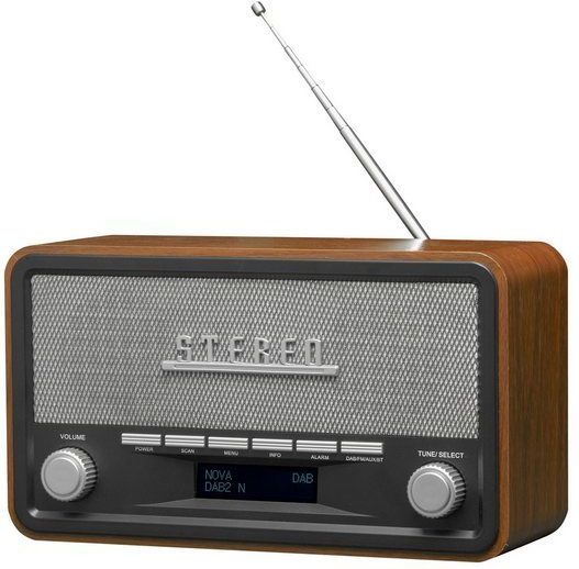 DENVER - DAB18 - DAB Radio - Bruin - Hout - Retro Design