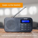 Denver - DAB42 - DAB Radio - Zwart - Batterijen & Netstroom