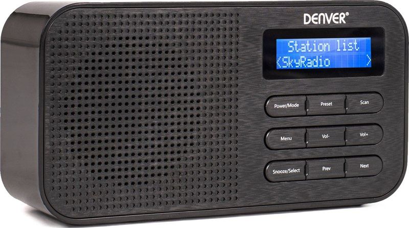 Denver - DAB42 - DAB Radio - Zwart - Batterijen & Netstroom